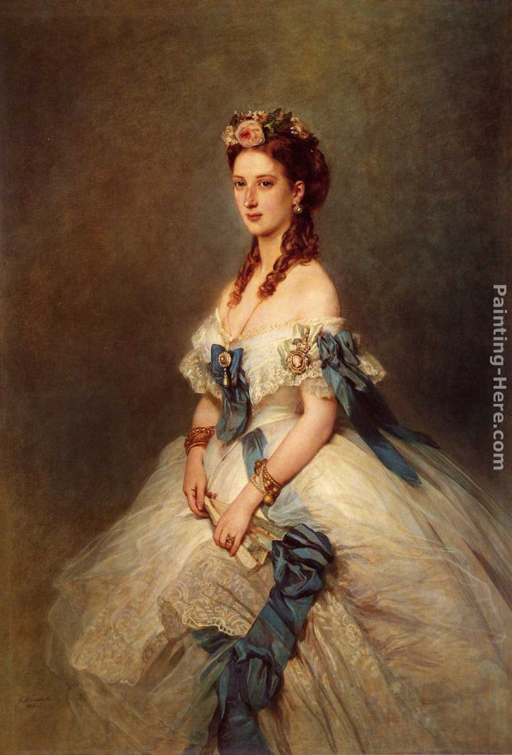Alexandra, Princess of Wales painting - Franz Xavier Winterhalter Alexandra, Princess of Wales art painting